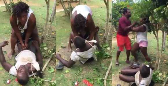 Lady overpowers and tries to rape a man In public (Video)