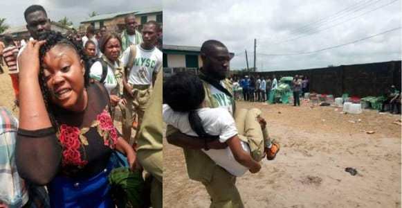 #NigeriansDecide2019: Corps Members Scamper For Safety As Thugs Invade Another Polling Unit In Rivers (Photos)