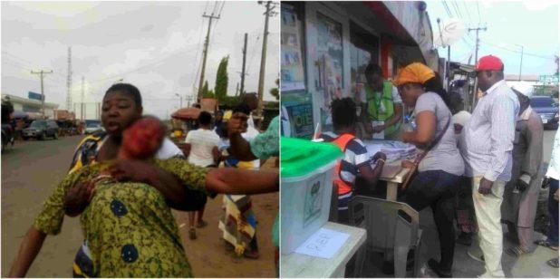 Image result for Woman Stabbed In Fight At Polling Unit In Osun State