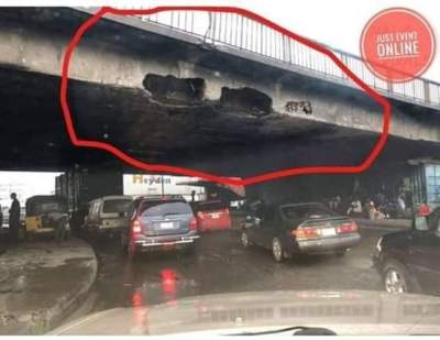 Bridge In Lagos At The Edge Of Collapsing (PHOTO)