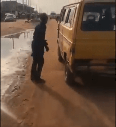 Bus Conductor Controls The Tyre Of His Moving Bus To Move In Directions (PHOTOS)