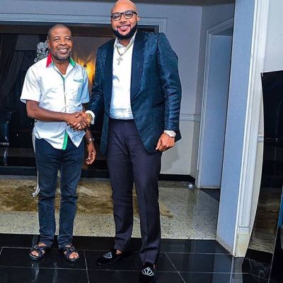 E-Money All Smiles With The Governor-elect of Imo State, Emeka Ihedioha (PHOTO)