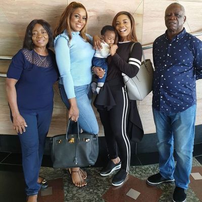 "Family Is Everything" - Linda Ikeji Shares Cute Photo Of Her Family