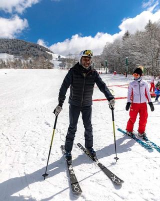 "Feels Good To Be Back On The Slopes" - Femi Otedola Snowboarding (PHOTO)