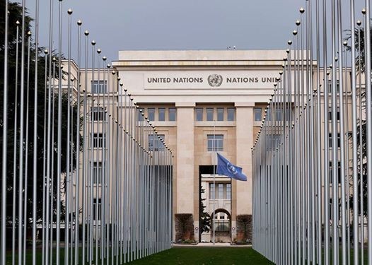 Flags fly at half-mast at UN Geneva in honour of United Nations workers who died in Ethiopian Airlines crash