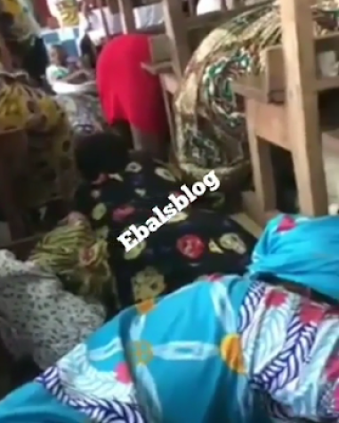Frightened Christians Lie Down On The Floor To Avoid Gunshots In Cameroon