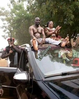 Hon. Ododo Moses In Kogi State Goes Shirtless To Celebrate His Electoral Victory