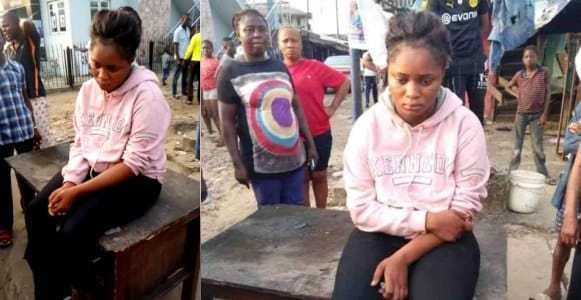 Lady loses sanity after being dropped off by a Benz driver in Delta (Video)