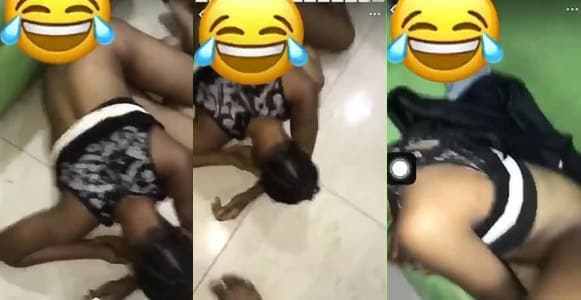 Lady slumps after taking hard drugs to get high during sex (Photos)
