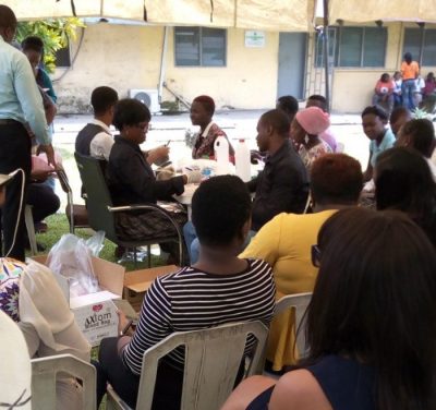 Lagos Building Collapse: Babajide Sanwo-Olu All Smiles With A Girl Who Survived (PHOTO)