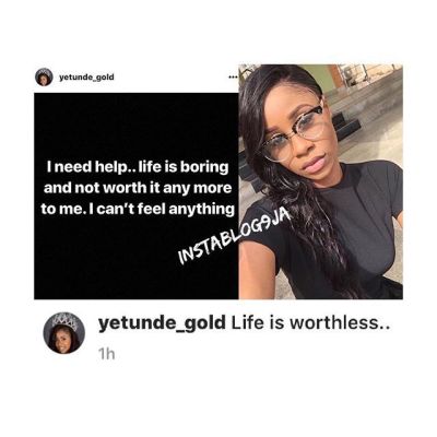 "Life Is Not Worth It Anymore To Me" - Actress Yetunde Gold