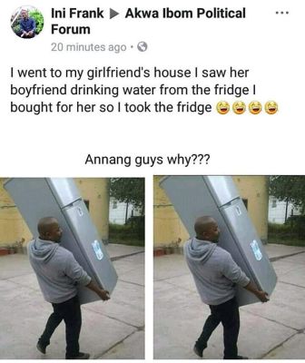 Man Takes Back Fridge He Bought For His Girlfriend, See Why (PHOTO)