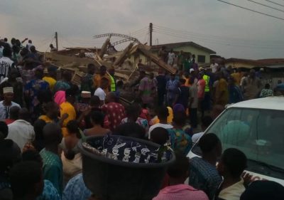 Many Trapped As 3 Storey Building Collapses In Ibadan (VIDEO)