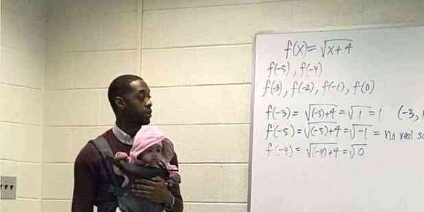 Math Professor Praised Looked After A Baby When His Student Studied