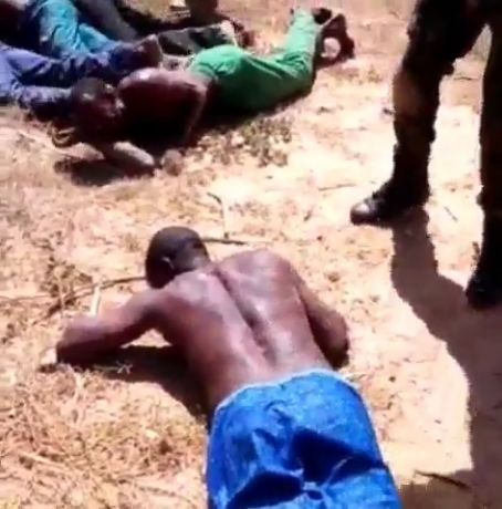Nigerian Soldiers Catches And Flog Fulani Herdsmen (VIDEO)