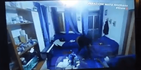 Nigerian Woman In Europe Caught On Camera Maltreating A Lady She Trafficked