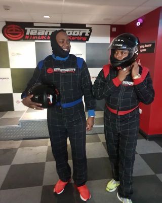 Oluwo Of Iwo, Oba Abdulrasheed Akanbi And Elegushi, Oba Saheed Going Karting