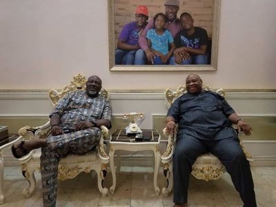 Osun State Governor, Ademola Adeleke Visits Dino Melaye (PHOTO)