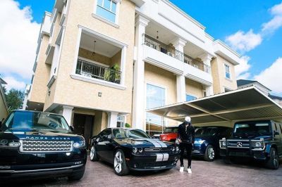 Peter Okoye Flaunts His Mansion And His Fleet Of Cars (PHOTO)