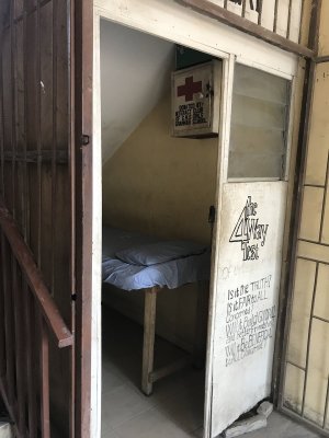 Sick Bay Seen Under A Stairway In A Lagos School (PHOTOS)