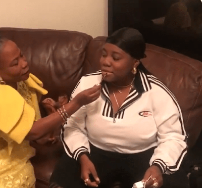 Singer Teni Been Given Makeup By Her Mum (VIDEO)