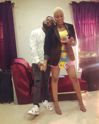 Slimcase And Actress Nancy Isime Hang Out Together