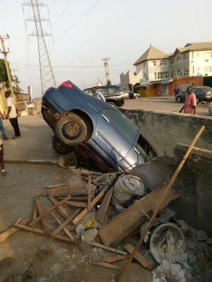 Car Accident At Ogba, Lagos