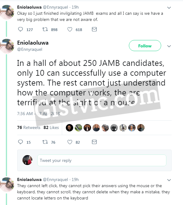 "Most JAMB Students Cannot Successfully Use A Computer System" - Invigilator