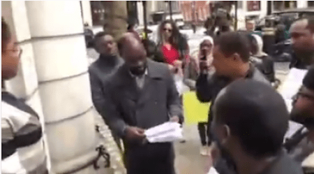 Nigerians In UK Protest At the Nigeria High Commission Against Zamfara Killings