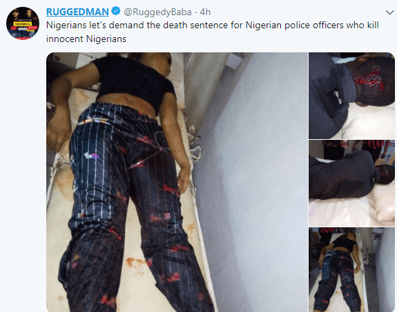 Ruggedman calls for death sentence on any police officer that kills innocent Nigerians 