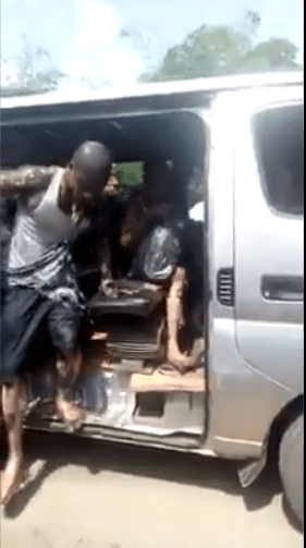 See Alleged Victims Of Imo Airport Fire Transported By Bus (Graphic Photos And Video)