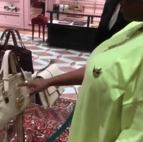 Teni Leaves A Gucci Store In Dubai After Pricing A Bag Worth $10,000