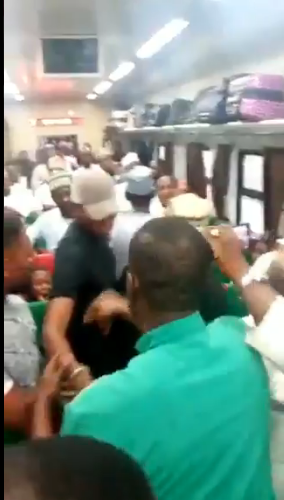 Train Passengers Protest At Kubwa Station, Abuja As Ticket Were Sold To Only VIPs