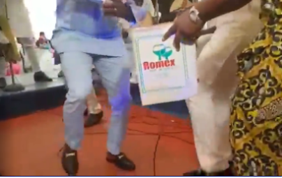 Femi Adebayo Shows His Zanku Dance Steps As He Sprays Cash At An Event
