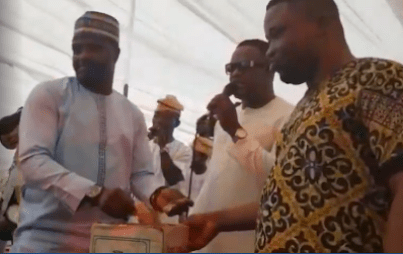 Femi Adebayo Shows His Zanku Dance Steps As He Sprays Cash At An Event