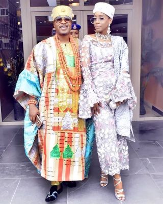 Oluwo of Iwoland, Emperor Telu Steps Out In Style With Queen Chanel Akanbi