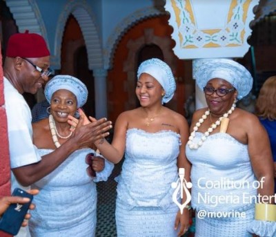 Regina Daniels Seen With Her Husband Ned Nwoko And Fellow Wives As She Is Been Initiated Into Womanhood According To Anioma Culture And Tradition (Photos And Video)