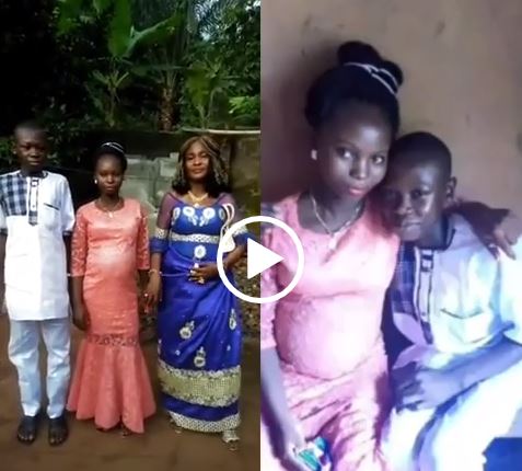 14-Year-Old Boy Forced To Marry His 15-Year-Old Girlfriend After He Impregnated Her (video) image image pic