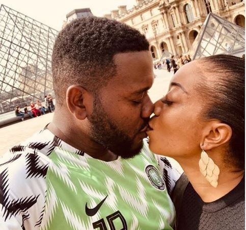 After six years and two kids, Nollywood actor Deyemi Okanlawon flies his wife to Paris to fulfill his honeymoon promise