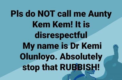 "Please Dont Call Me Aunty Kem Kem, Am 15 Years Older " - Kemi Olunloyo Warns Iyabo Ojo