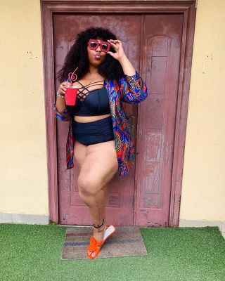 "Don’t Try Me, Na Fat We Fat " - Latasha Ngwube Flaunts Her Bikini Body