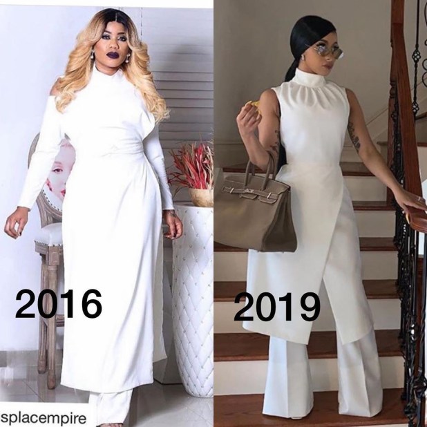 Coincidence or Nah: Toyin Lawani suggests Cardi B may be jacking her style (Photos)