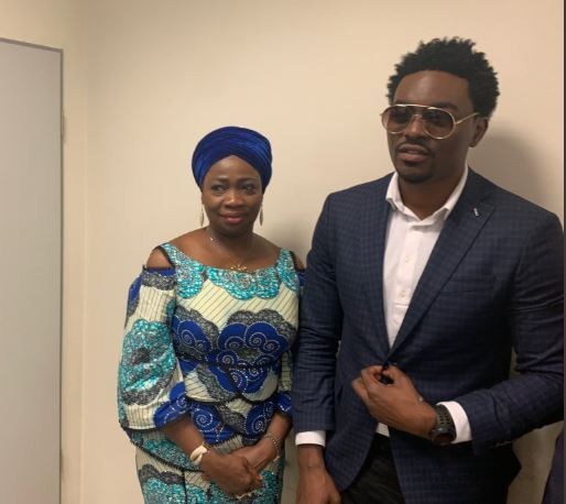 Tayo Faniran meets Abike Dabiri following his recent?Xenophobia attack in South Africa (Photos)