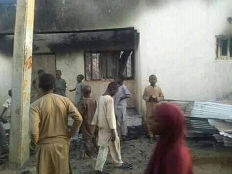 Photos: Youths protest against bandits, burn SSG?s house, APC offices in Katsina 