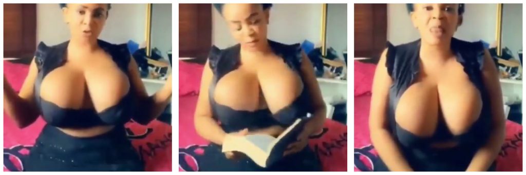 Gigantic Boobs Webcam - Cossy Orjiakor Delivers Another Bible Sermon Titled â€œMind Your Businessâ€  While Flashing Her Boobs [Video]