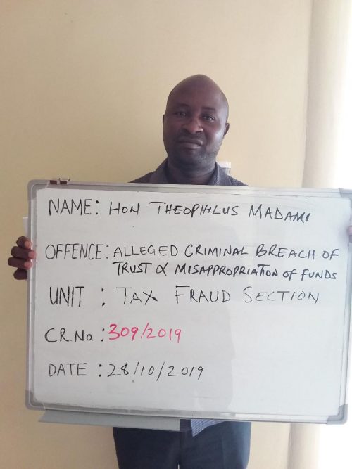 Theophilus Madami arrested