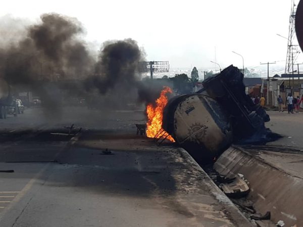 tanker explodes in Onitsha