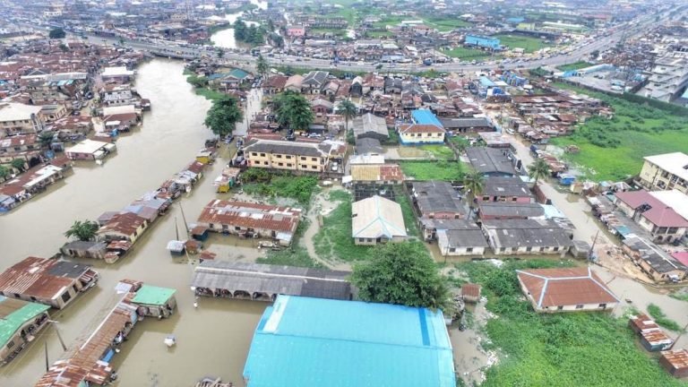 flooded Lagos community