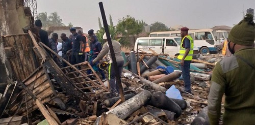 Scene of the Kaduna gas explosion