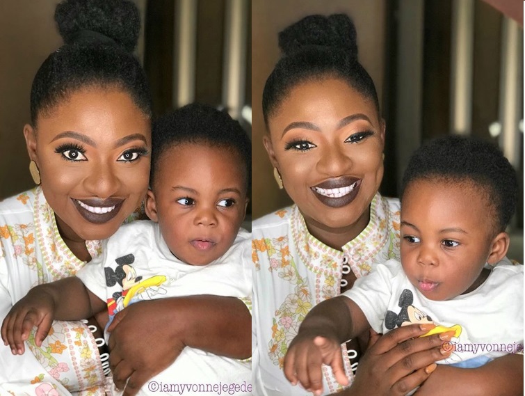  Yvonne Jegede and son, Xavier